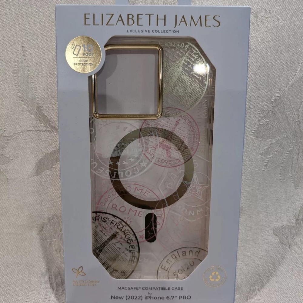 Elizabeth James I’m Outta Here MagSafe iPhone 14 Pro Max Case Travel Passport